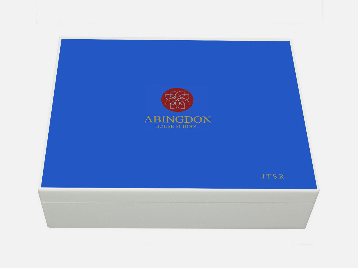 Abingdon House School Memory Wood Box - A4 Box - Personalised