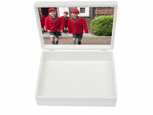 Your own photo on inside lid of Arnold House School Memory Box