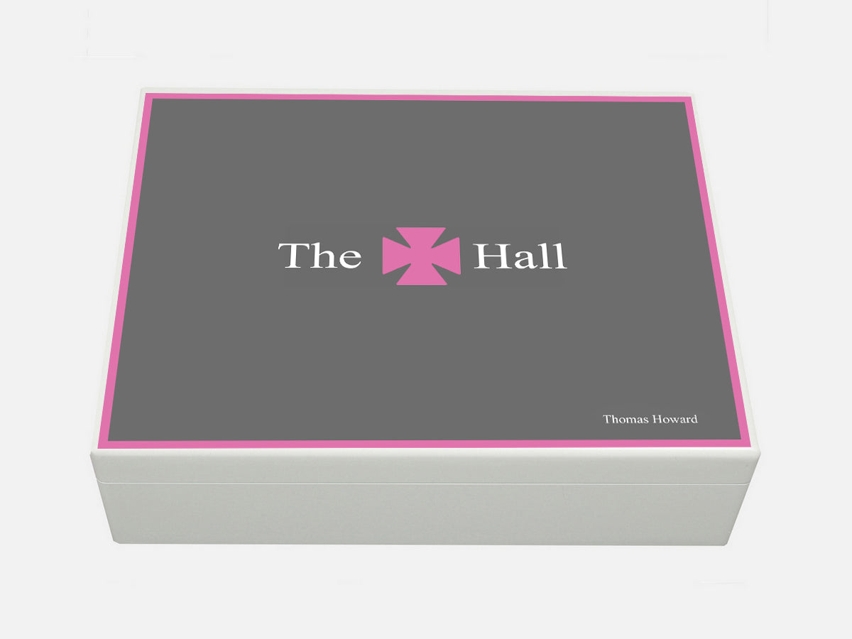 Hall School Memory Wood Box - A4 box - Personalised