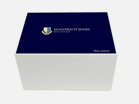 Malvern St James  School Memory Wood Box - A4 Chest - Personalised