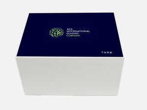 ACS Cobham School Memory Wood Box - A4 Chest - Personalised
