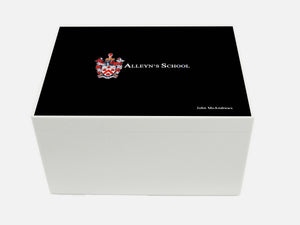 Alleyn's School Memory Wood Box - A4 Chest - Personalised