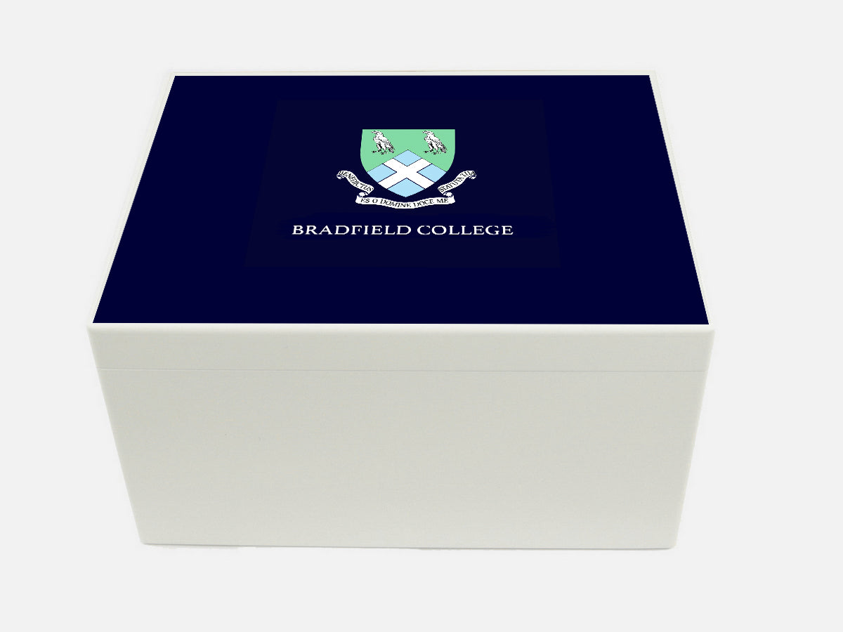 Bradfield College School Memory Wood Box - A4 Chest - Personalised