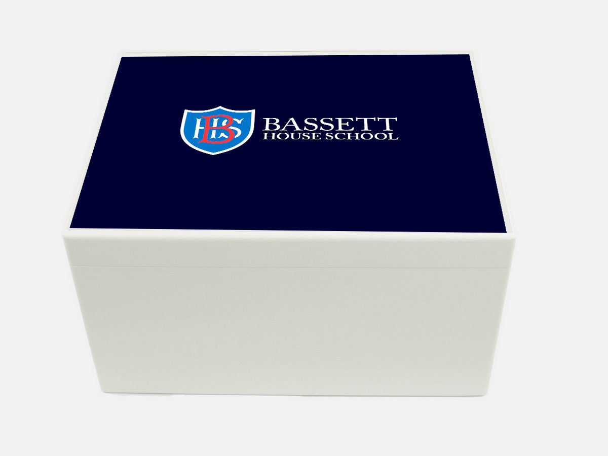 Bassett House School Memory Wood Box - A4 Chest - Personalised