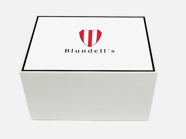 Personalised Blundells School Memory Wood box - A4 Chest