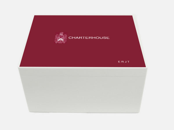 Charterhouse School Memory Wood Box - A4 Chest - Personalised