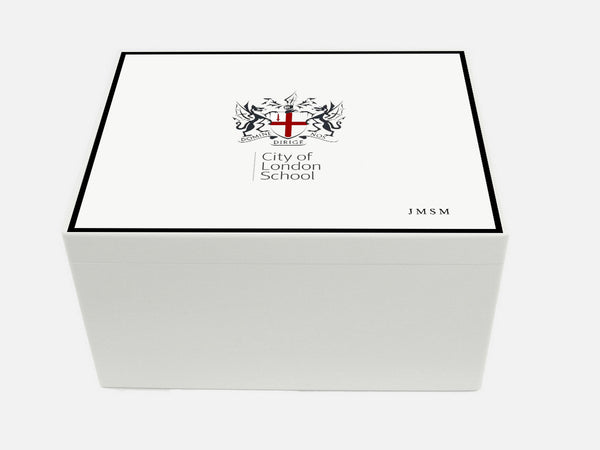 City of London Boys School Memory Wood Box - A4 Chest - Personalised