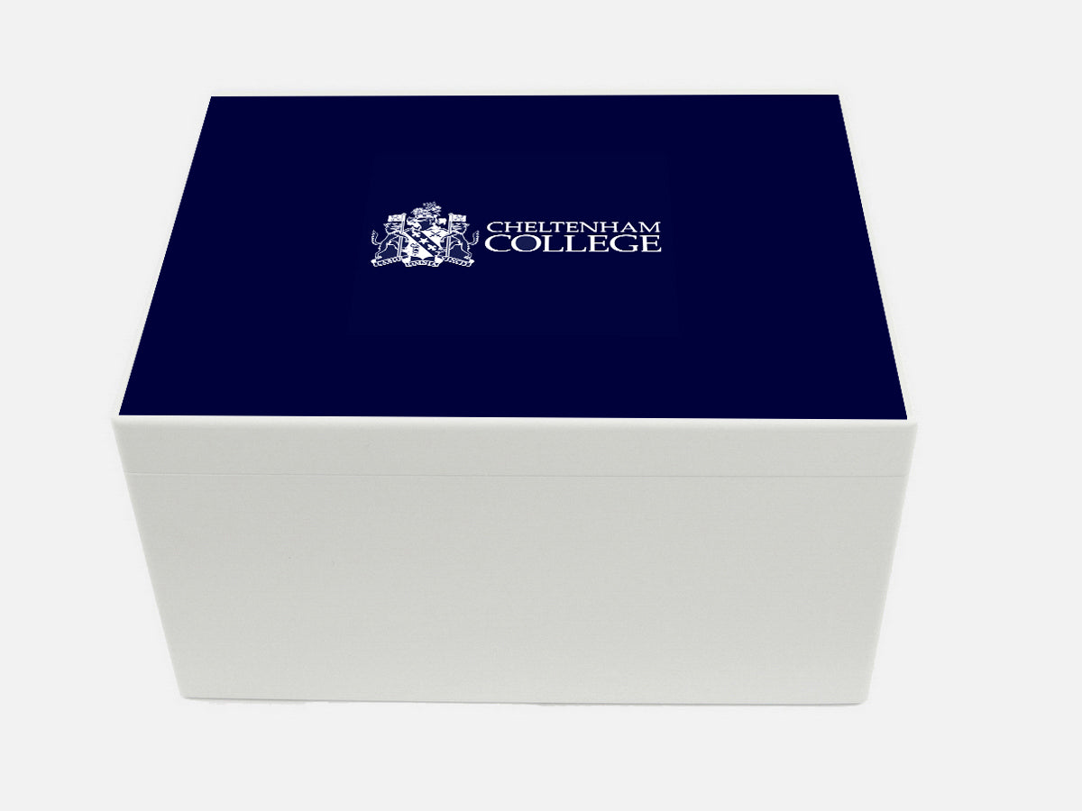 Cheltenham College School Memory Wood Box - A4 Chest - Personalised