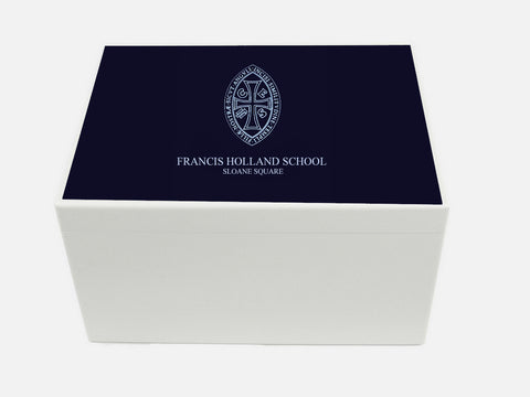Francis Holland Sloane Square School Memory Wood Box - A4 Chest - Personalised