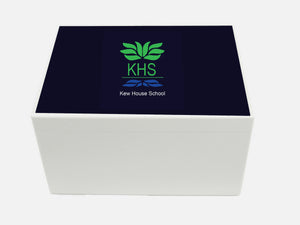 Kew House School Memory Wood Box - A4 Chest - Personalised