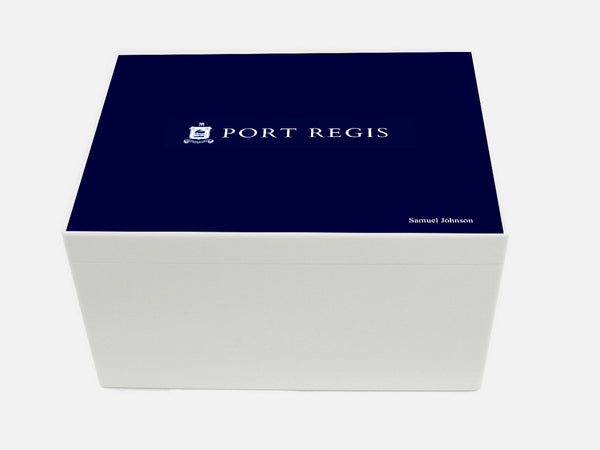 Port Regis School Memory Wood Box - A4 Chest - Personalised