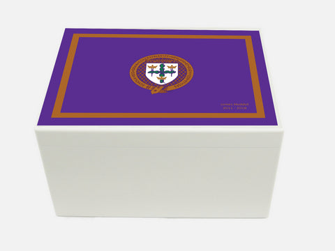 Royal Colchester Grammar School Memory Wood Box - A4 Chest - Personalised