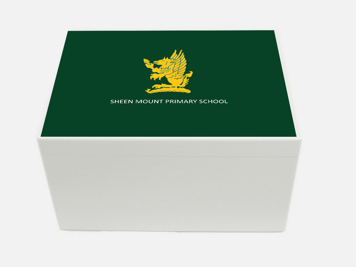 Sheen Mount School Memory Wood Box - A4 Chest - Personalised