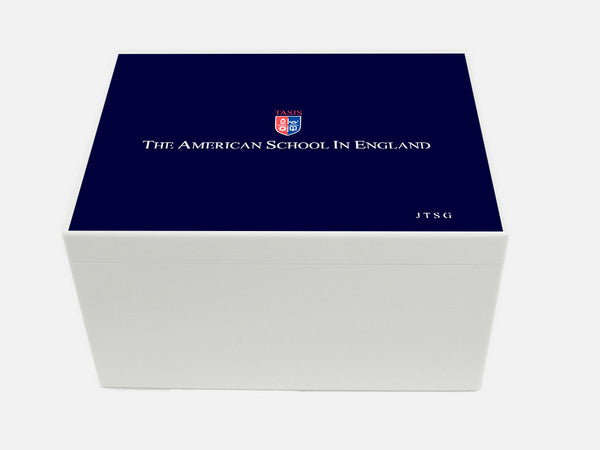 TASIS American School in England  School Memory Wood Box - A4 Chest - Personalised
