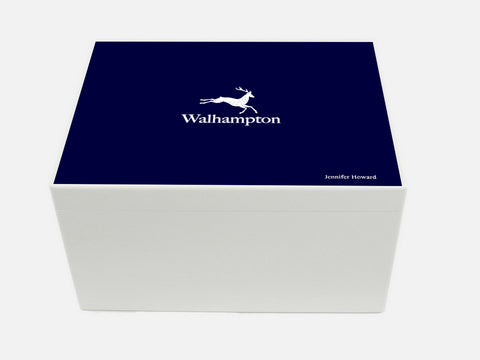 Walhampton School Memory Wood Box - A4 Chest - Personalised
