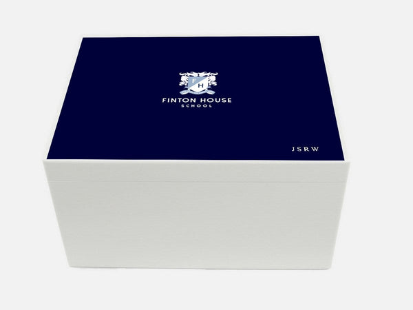 Finton House School Memory Wood Box - A4 Chest - Personalised