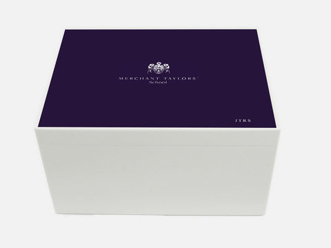 Merchant Taylors' School Memory Wood Box - A4 Chest - Personalised