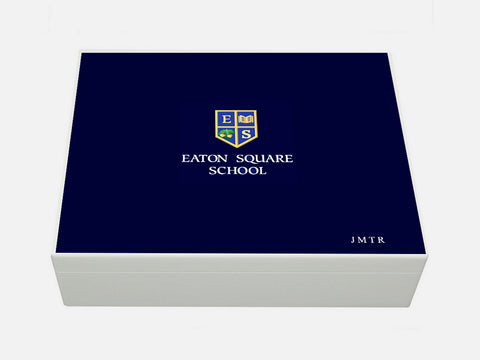 Eaton Square School Memory Wood Box - A4 Box - Personalised