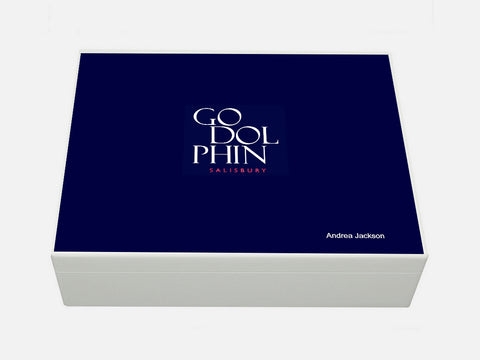 Godolphin Salisbury School Memory Wood Box - A4 box - personalised