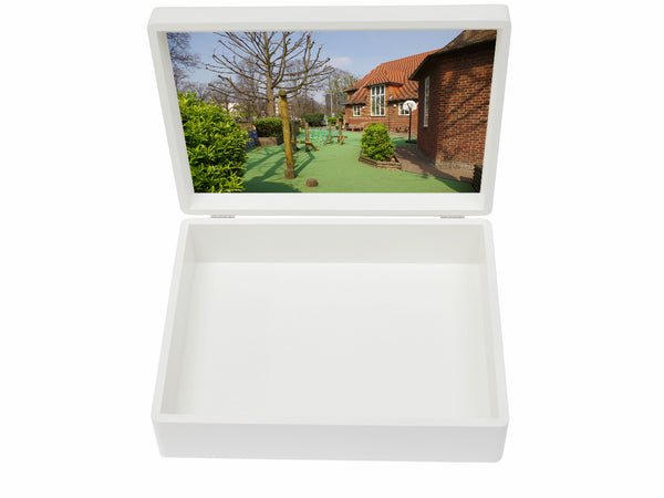 Heathfield House School Memory Wood Box - A4 box - Personalised