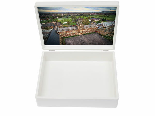Kings College Taunton School Memory Wood Box  - A4 Box - Personalised
