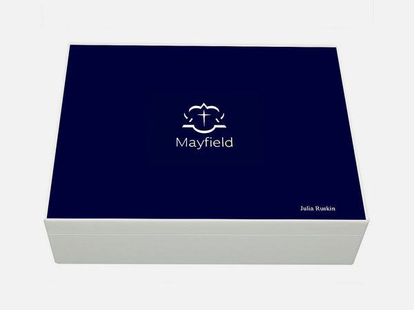 Mayfield School Memory Wood Box - A4 box - Personalised