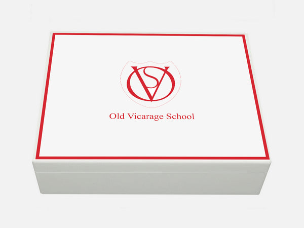 Old Vicarage School Memory Wood Box - A4 Box -  Personalised