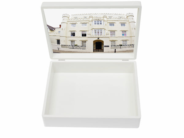 Old Vicarage School Memory Wood Box - Photo top - A4 Box - Personalised