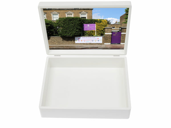 Parkgate House School Memory Wood Box - A4 box - Personalised