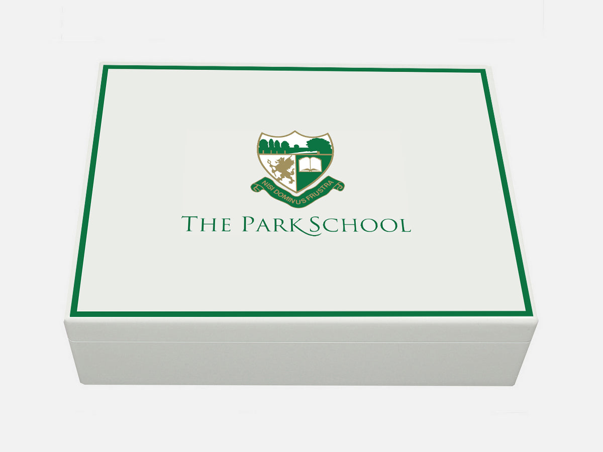 Park School Memory Wood Box - A4 box - Personalised