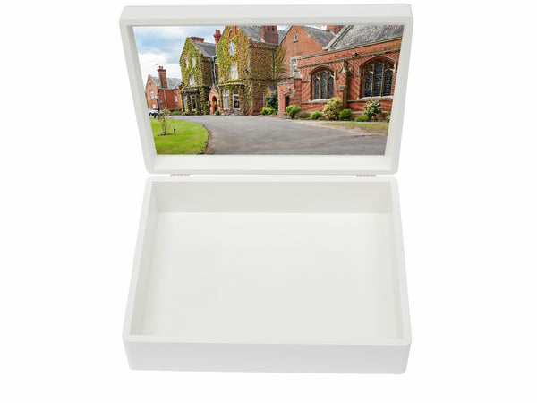 Queen Anne's School Memory Wood Box - A4 box - Personalised