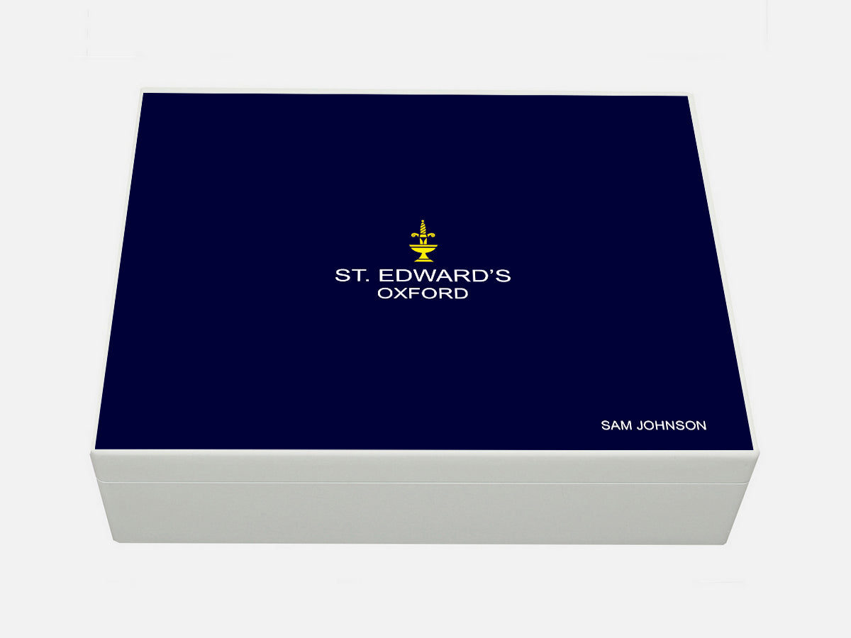 St Edward's Oxford School Memory Wood Box - A4 box - Personalised