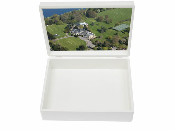 Westbourne House School Memory Wood Box - A4 box - Personalised - White
