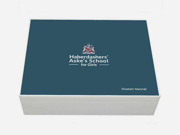 Haberdasher Aske's Girls' School Memory Wood Box - A4 box - Personalised