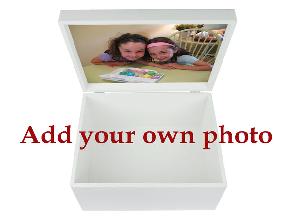 Westbourne House School Memory Wood Box - A4 Chest - Personalised - Black Top