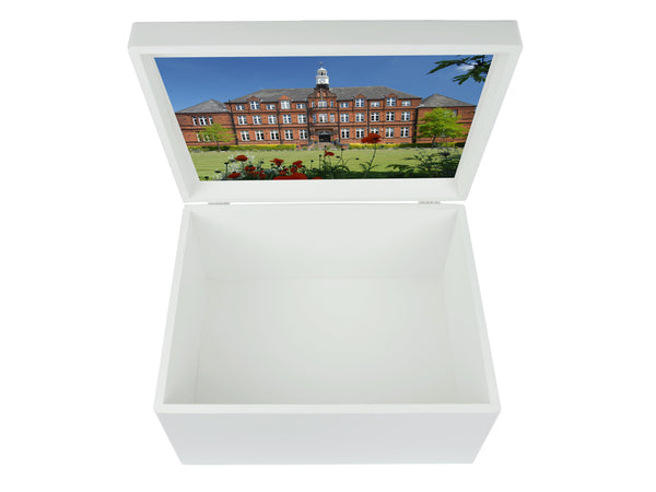 Alleyn's School Memory Wood Box - A4 Chest - Personalised