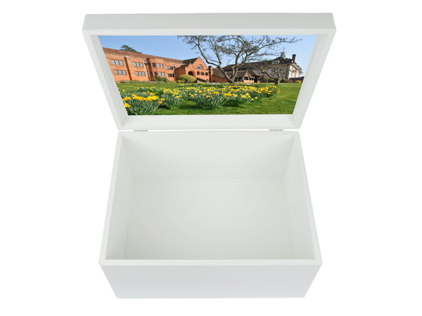 Bedales School Memory Wood Box - A4 Chest - Personalised