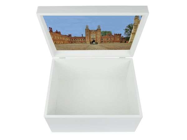 Luxury White A4 Document Wood Box - Large