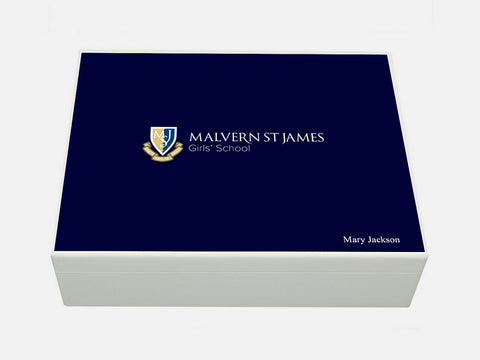 Malvern St James  School Memory Wood Box - A4 box - Personalised