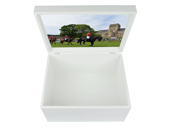 Ampleforth College School Memory Wood Box - A4 Chest - Personalised