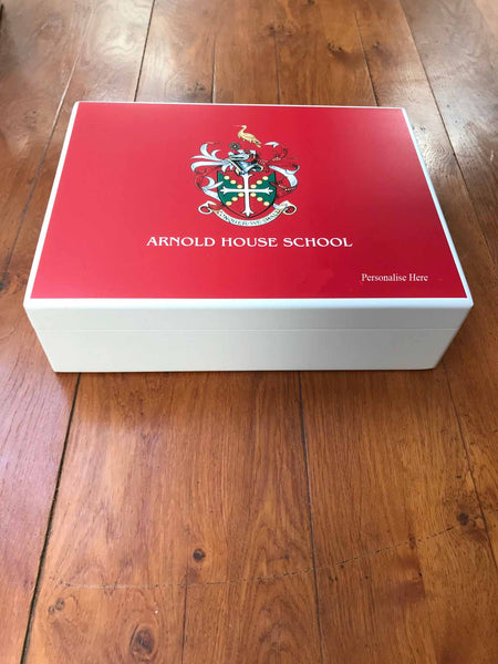 Arnold House School Memory Wood Box - A4 Box - Personalised