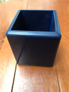Luxury Dark Blue Wood Pen Pot Gift Box 9 x 9 x 10 cm