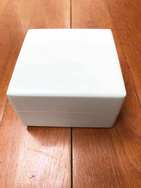 25 x Luxury White Extra Small Square Wooden Gift Presentation Box  116 x 116 x 63mm