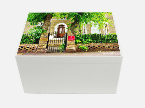 Broomfield House School Memory Wood Box - A4 Chest - Photo of School- Personalised