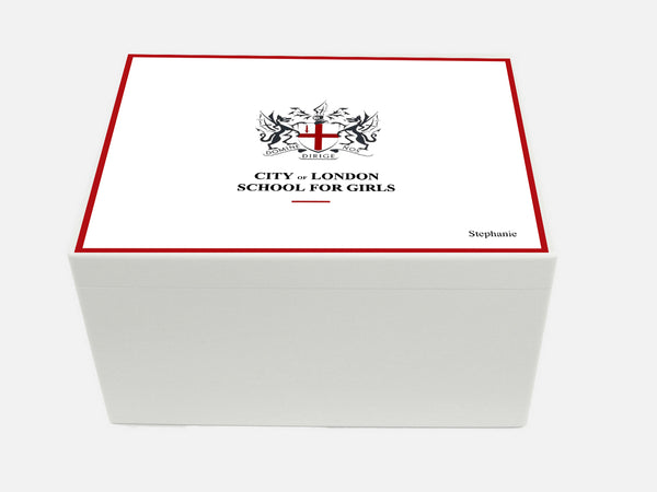City of London School for Girls School Memory Wood Box - A4 Chest - Personalised
