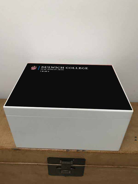 A4 Chest - Personalised Dulwich College School Memory Wood Box