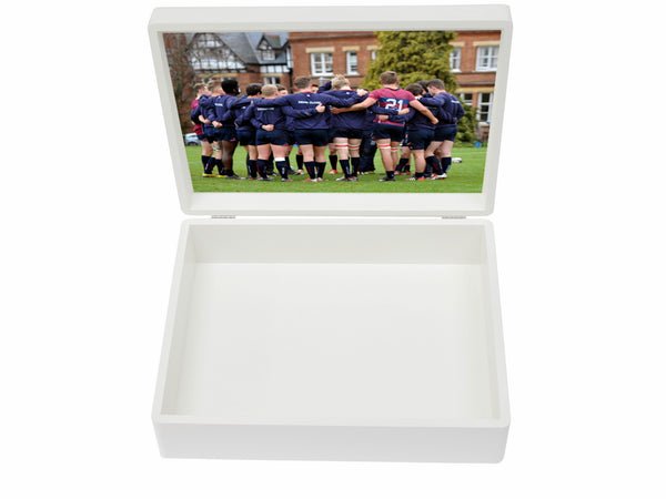 Dean Close School Memory Wood Box - A4 Box - Personalised