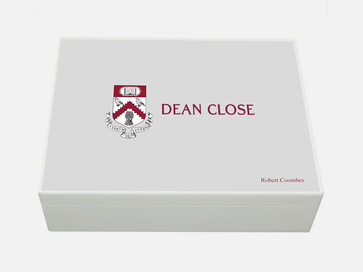 Dean Close School Memory Wood Box - A4 Box - Personalised
