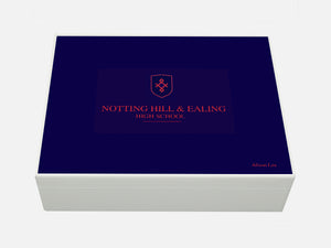 Notting Hill & Ealing High School Memory Wood Box - A4 box - Personalised