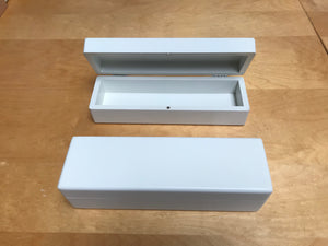 Luxury White Wooden Watch Gift Box